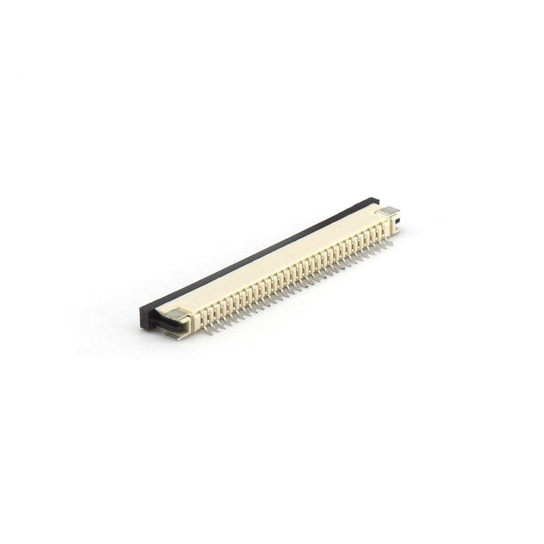 F1003 FPC FFC连接器Pitch 1.00mm H2.5卧贴下接触抽屉式 30Pin本色 镀亮锡